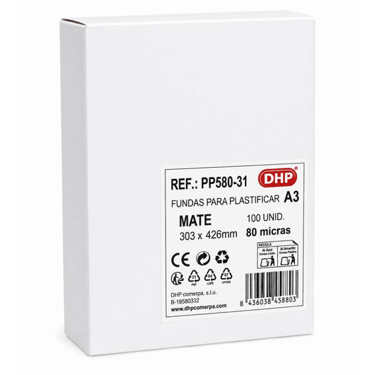 Funda de plastificación DHP A3 80 mc mate