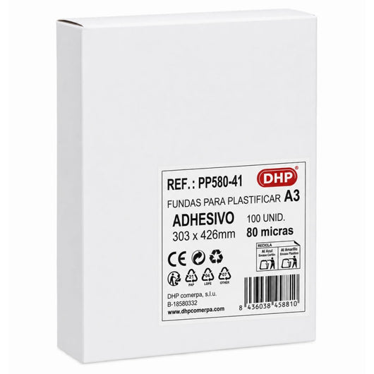 Funda de plastificación DHP A3 autoadhesiva 80 mc