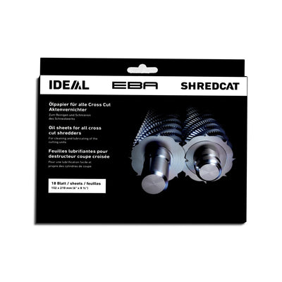 Papel lubricante para destructoras (pack 18 hojas), P/12